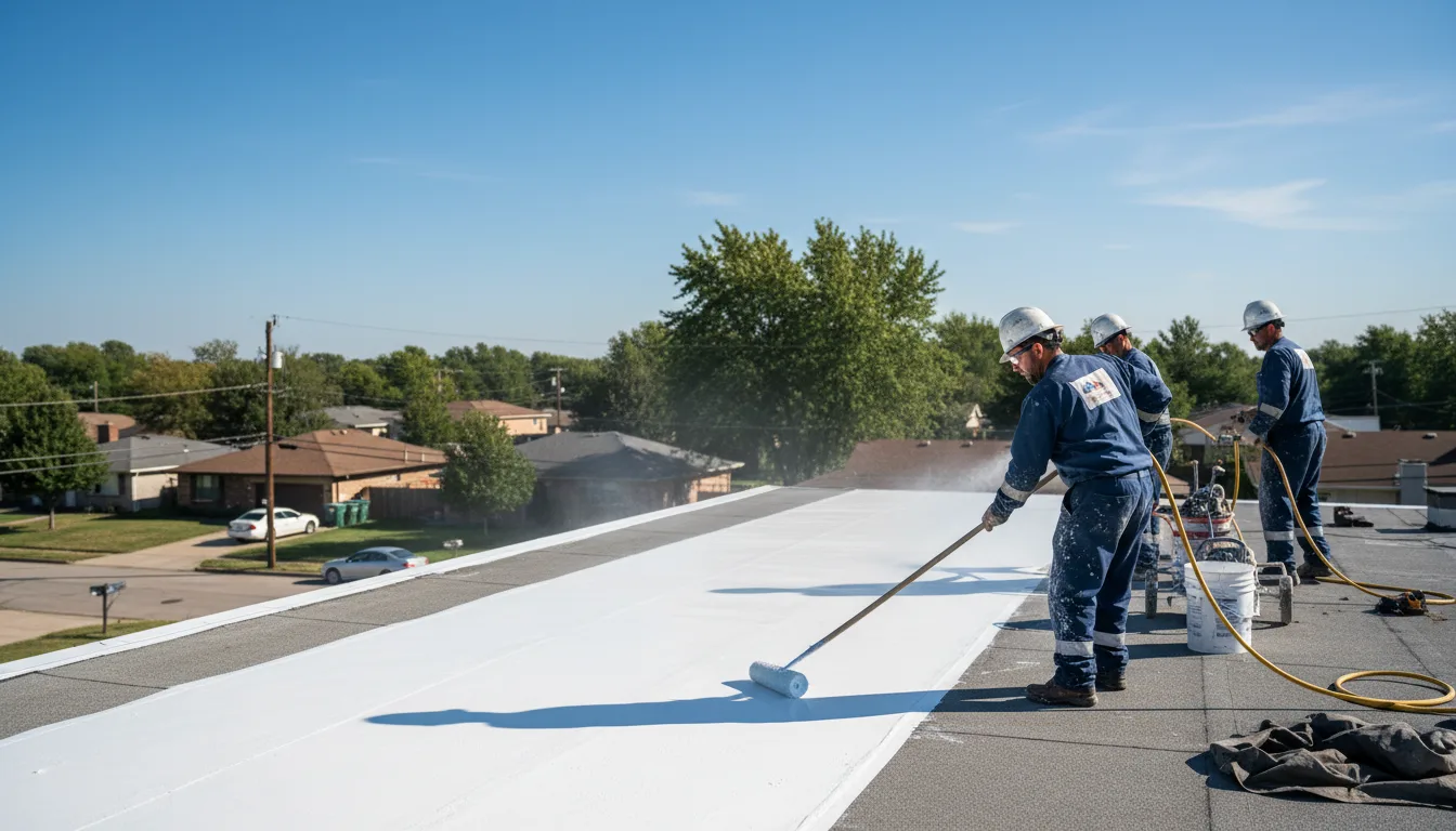Commercial roof coating in Oreland, PA near me